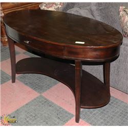 OVAL WOOD DESK (54"X28"X30.5").