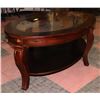 Image 2 : GLASS TOP COFFEE TABLE (50"X30"X18.5")