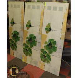 LOT OF 3 LARGE SHOWHOME CANVAS PICTURES