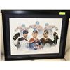 Image 1 : OILERS FRAMED PRINT NUGENT-HOPKINS, HALL & EBERLE.