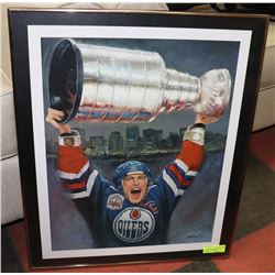 FRAMED MARK MESSIER PORTRAIT PRINT BY TAG KIM