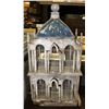 Image 1 : 2 STORY ANTIQUE WOODEN BIRD CAGE-CREAM FINISH