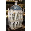 Image 2 : 2 STORY ANTIQUE WOODEN BIRD CAGE-CREAM FINISH