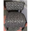 Image 1 : BLACK & BEIGE STARBURST FABRIC ACCENT CHAIR.