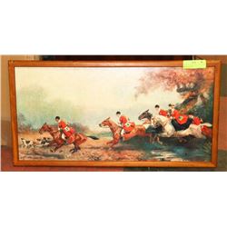 ANTIQUE FRAMED PRINT SIGNED BY ARTIST EUGENE