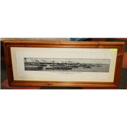 1914 CANADIAN ARMY NAZY WWI POSTER IN FRAME