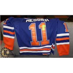 REEBOK OILERS JERSEY AUTHENTIC, SIZE 48, CAPTAIN