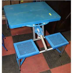 PORTABLE FOLD OUT CAMPING PICNIC TABLE