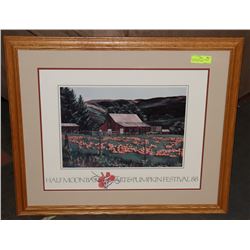 HALF MOON BAY ART & PUMPKIN FESTIVAL PRINT 30X26