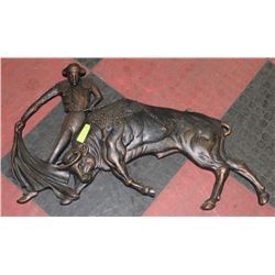 MATADOR & BULL WALL HANGING 19X35.