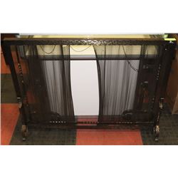 FIREPLACE SCREEN AND LOG HOLDERS