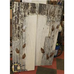 LOT OF 2 SHOWHOME CANVAS WALL HANGINGS