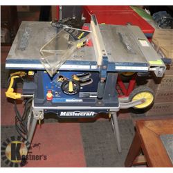 MASTERCRAFT TABLE SAW WITH FOLDABLE STAND