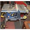 Image 1 : MASTERCRAFT TABLE SAW WITH FOLDABLE STAND