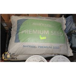 LOT OF THREE 50LB BAGS OF GRASS SEED