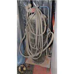 ACETYLENE TANK WITH DOLLY AND REGULATORS