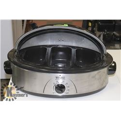 RIVAL 3 COMPARTMENT ROASTER OVEN