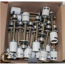 LOT OF 25 RAB LITE SOCKET EXTENSIONS.