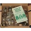 Image 1 : 20 VINTAGE INSULATORS - ONE RUBBER WITH BOOK.