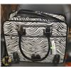 Image 1 : NEW ZEBRA PRINT TROLLEY BAG SET