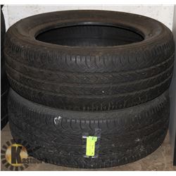 LOT OF 2 ALL SEASON P195/55R15 TIRES.