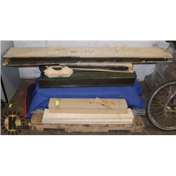 PALLET WITH POOL TABLE AS IS SLATE TOP