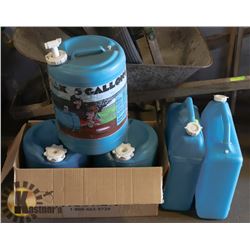 LOT OF 5 WATER JUGS