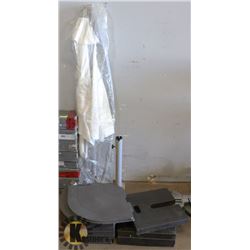 SUN UMBRELLA WITH WEIGHTS.