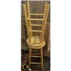 Image 1 : 2 WOODEN STOOL CHAIRS.