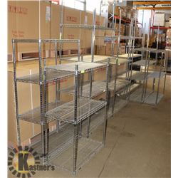 LOT OF 7 CHROME METRO RACKS