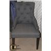 Image 1 : UNCLAIMED GREY FABRIC ARMCHAIR