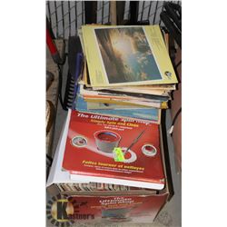 LOT OF 2 BOXES OF RECORDS