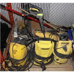 PALLET OF PRESSURE WASHERS AS IS