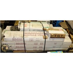 PALLET OF HARDWOOD FLOORING AND CERAMIC TILE