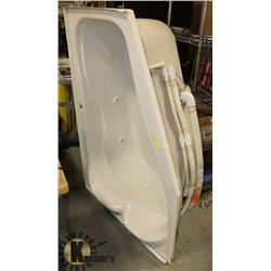 UNCLAIMED CORNER JET TUB 40"X60" AS IS