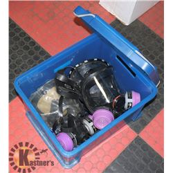 LOT OF RESPIRATOR MASKS, NORTH FULL FACE & HALF