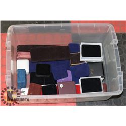JEWELLERY CASES - VELVET AND LEATHERETTE.