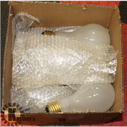 LOT OF 9 LARGE BASE 500 WATT GROW LAMPS