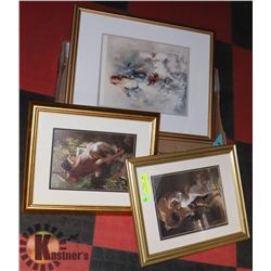3 SHOWHOME FRAMED PICTURES
