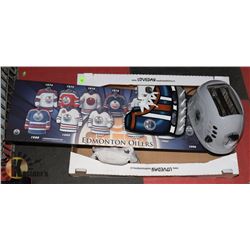 OILER PACKAGE INCL TOASTER, 2 LIGHT COVERS, WOOD