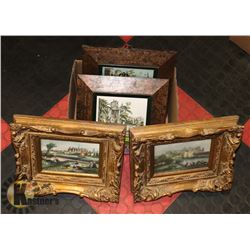 LOT OF 4 VINTAGE LANDSCAPE SCENES FRAMED