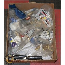 BOX OF REGULATORS, PORTS, FITTINGS, WELDING PARTS