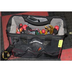 HUSKY TOOL BOX WITH ASSORTED TOOLS