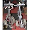 Image 1 : 2 PULL CARTS FOR GOLF BAGS, ONE IS A BAG BOY