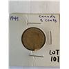 Image 1 : 1949 Canada 5 Cents Nice Early Coin