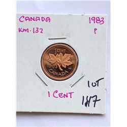 1983 Canada 1 Cent PROOF High Grade Coin