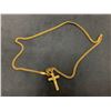 Image 1 : 22K CHAIN (18") WITH CROSS PENDANT