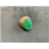 Image 1 : 14K MENS RING WITH JADEITE