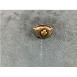 10K MENS' RING WITH NUGGET  RV $575.00