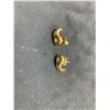 Image 1 : PAIR 18K YELLOW GOLD EARRINGS WITH DIAMONDS RV $1,100.00